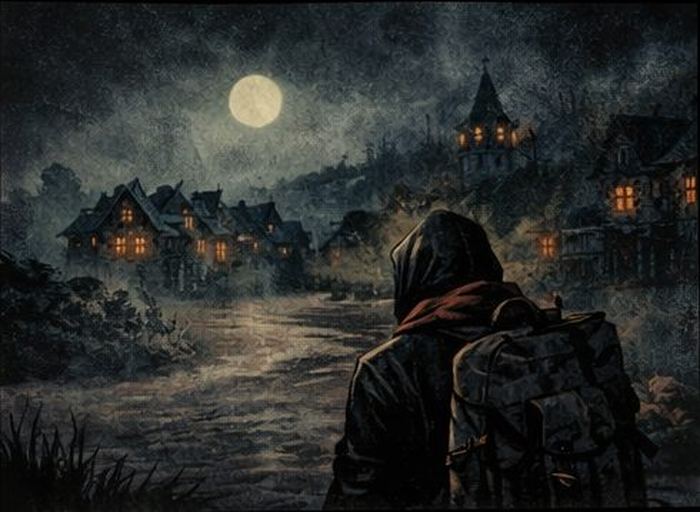 Arrival at the village